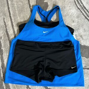 NIKE WOMEN'S 2-PIECE RACEBACK Mesh TANKINI SWIMMING SUIT SET